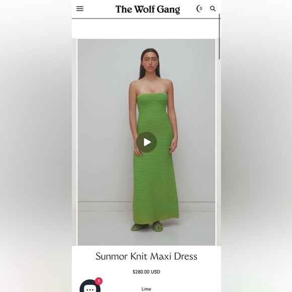 The Wolf Gang Viral ‘Sunmor’ Lime Knit Maxi Dress - Picture 10 of 15